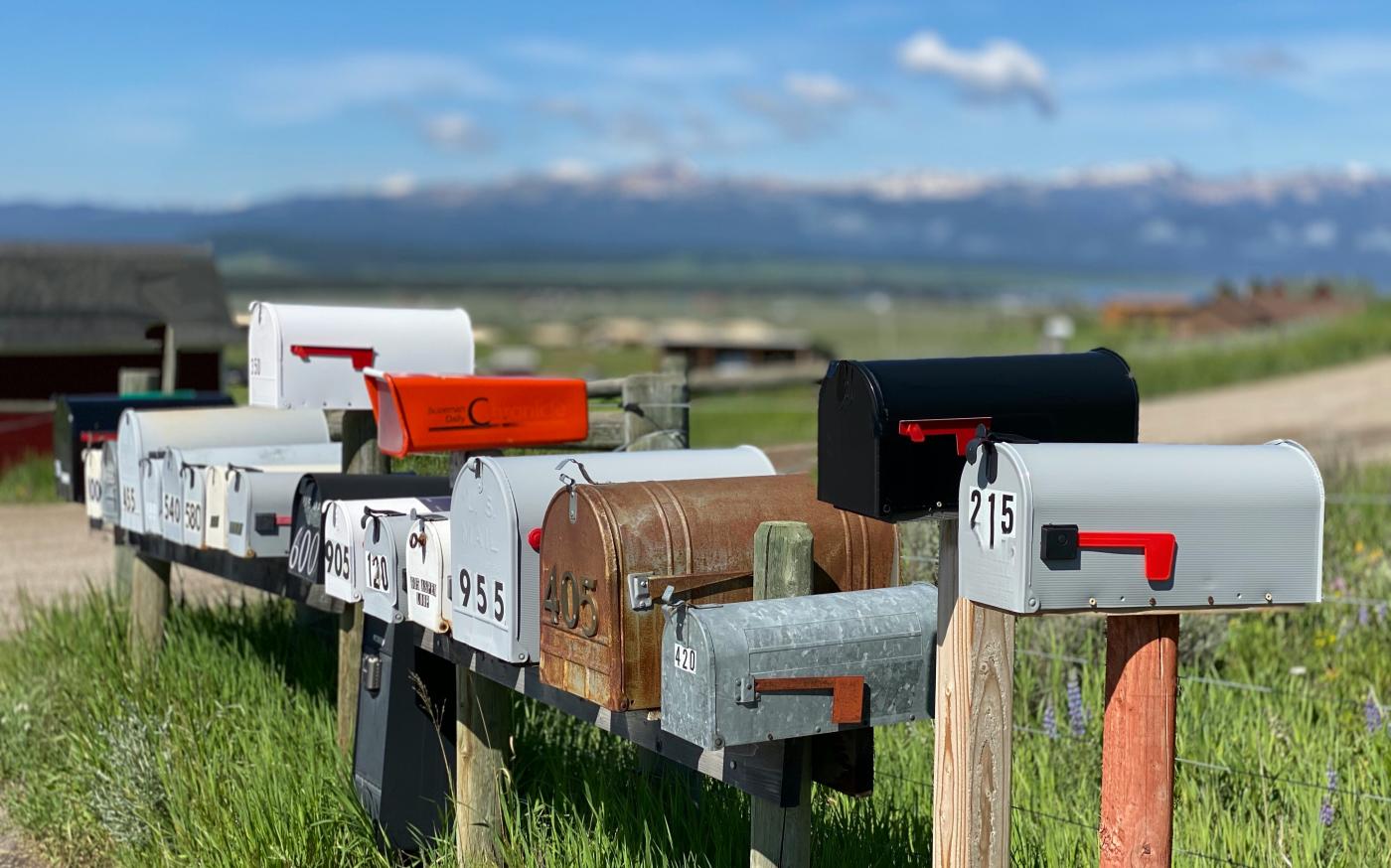 white and red mail box on brown wooden fence by Paula Hayes courtesy of Unsplash.