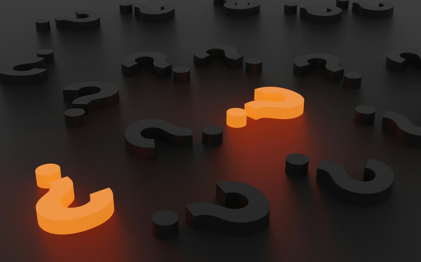 a group of white and orange objects by Laurin Steffens courtesy of Unsplash.