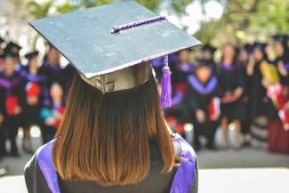 woman wearing academic cap and dress selective focus photography by MD Duran courtesy of Unsplash.